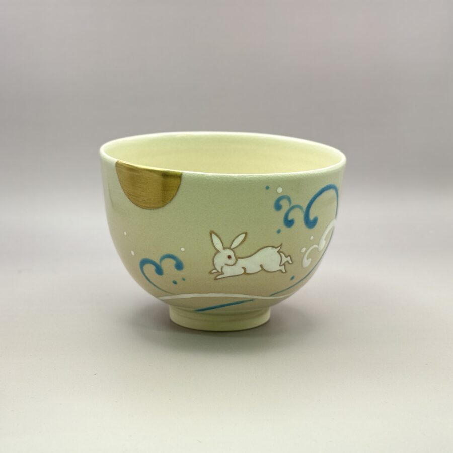 茶碗　波兎絵　坂本慎太造　No.875