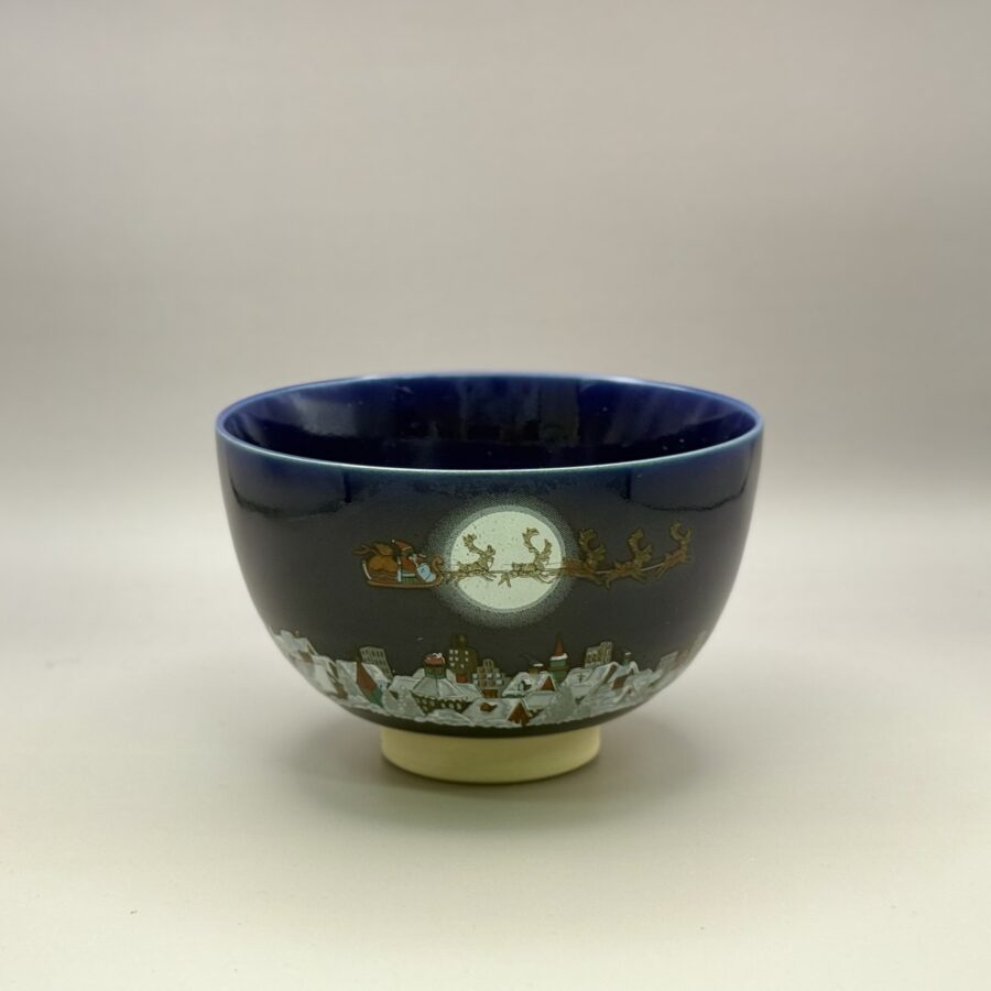 茶碗　色絵　クリスマス絵　西尾瑞豊造 No. 811