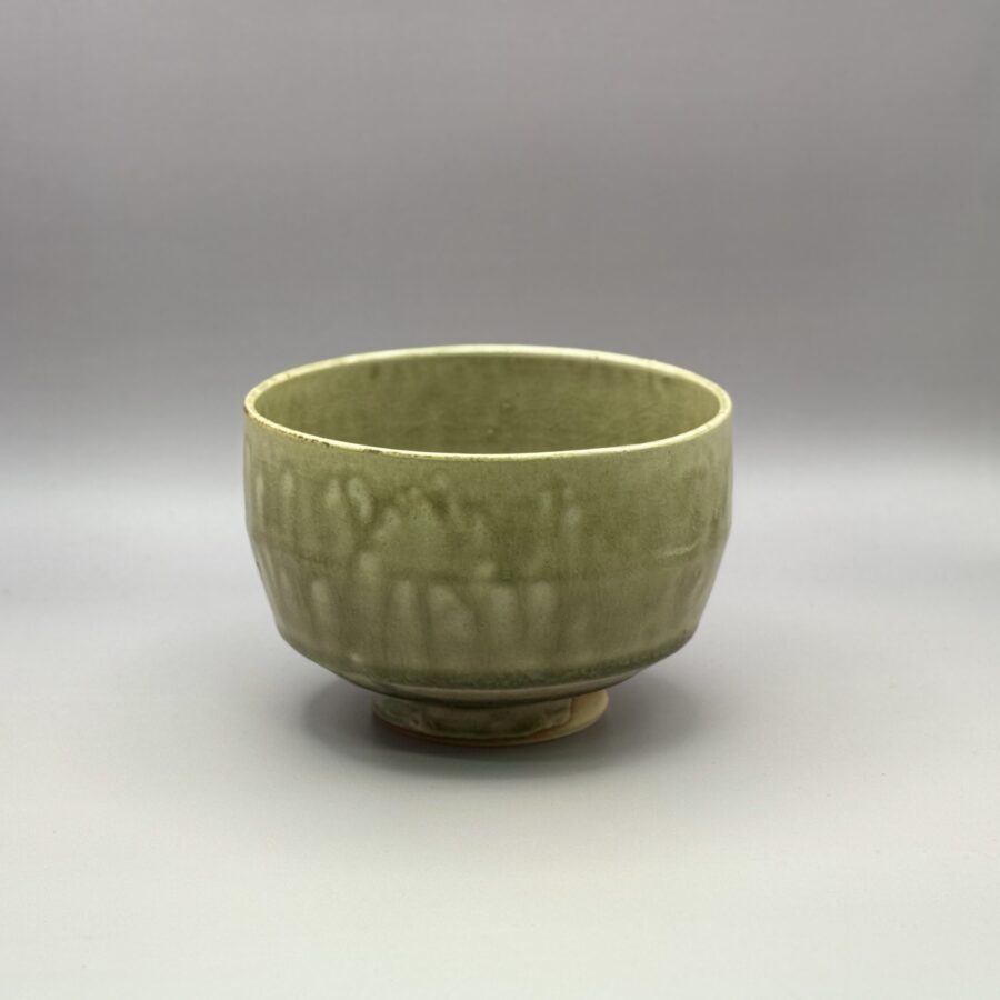 茶碗　緑釉　森勇己 造　