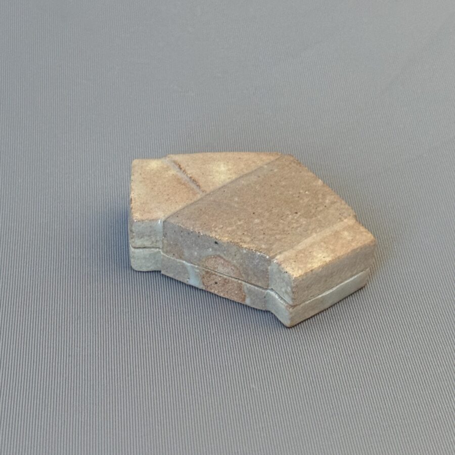 香合　朝日焼　文香合１５世松林豊斎 造　