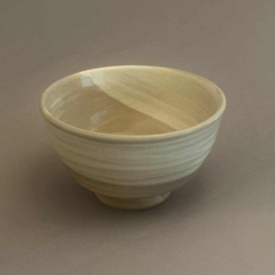 茶碗　朝日焼　刷毛目 松林弘造