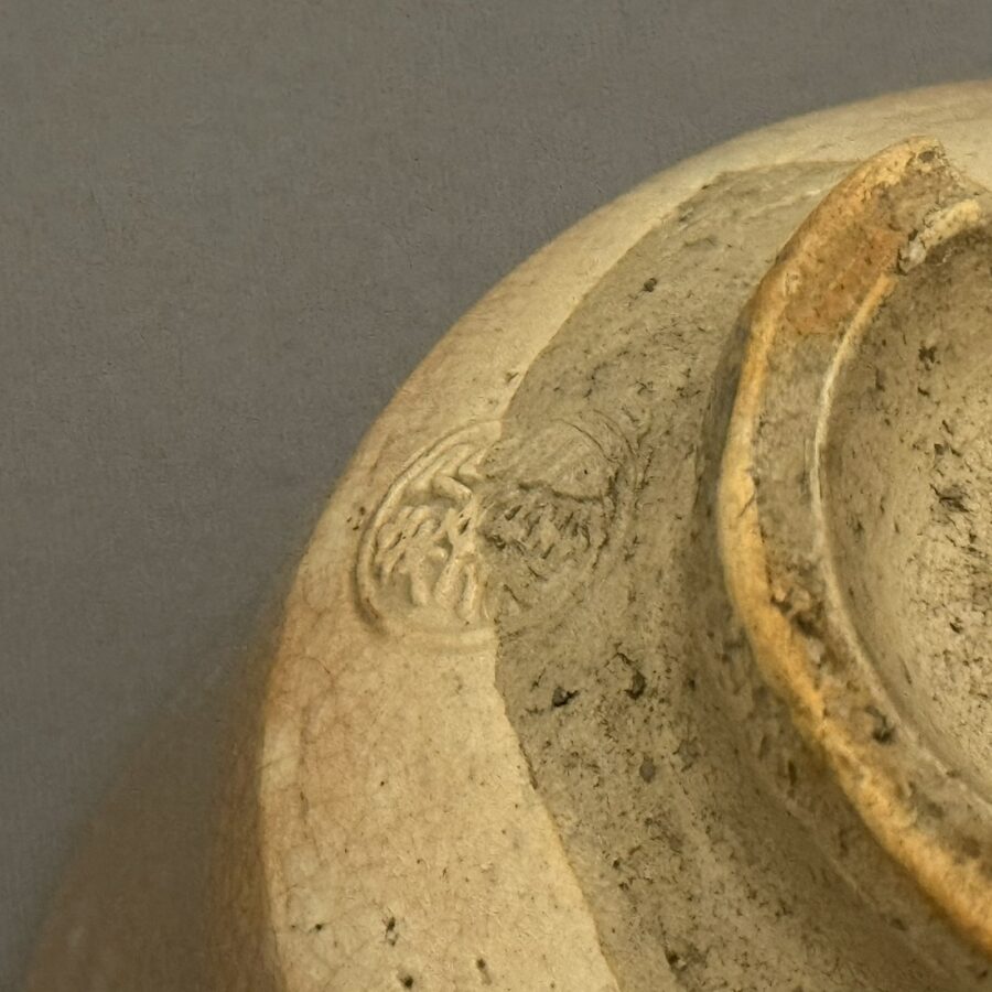 茶碗　萩 鳥の絵　１２代坂倉新兵衛 作1881-1960　No.838