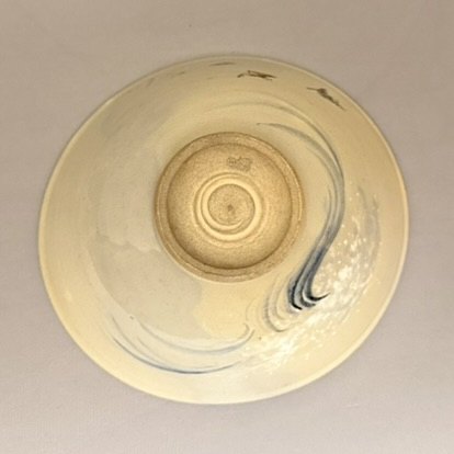 茶碗　朝日 宇治川景趣図　平茶碗　１３世松林光斎（73代朝日光斎） 作1891-1947　No.737