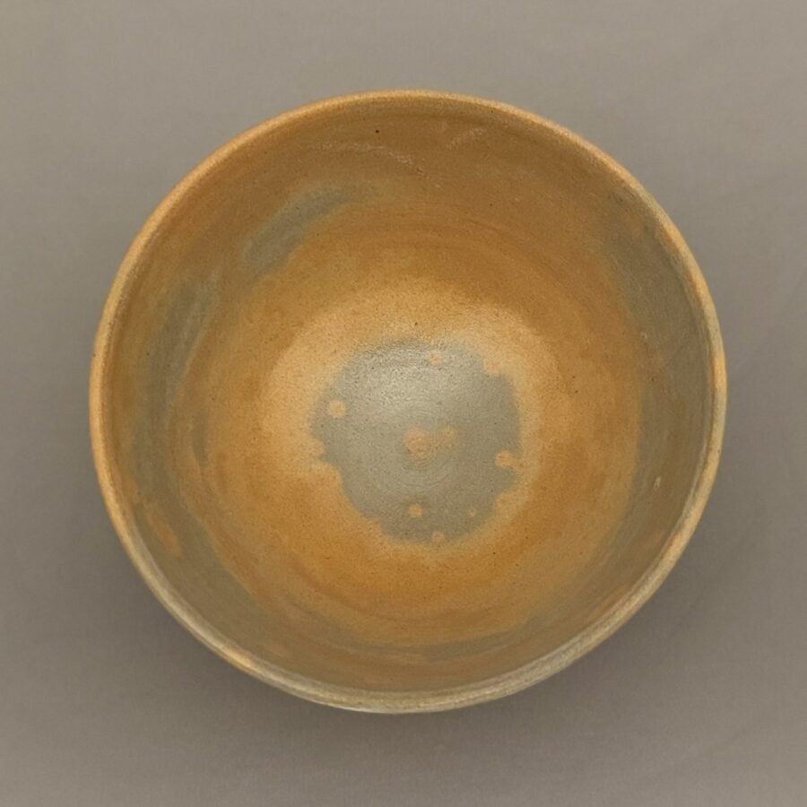 茶碗　紅鹿背（佑典時代） 銘茜雲　１６世松林豊斎 作1980-　No.678