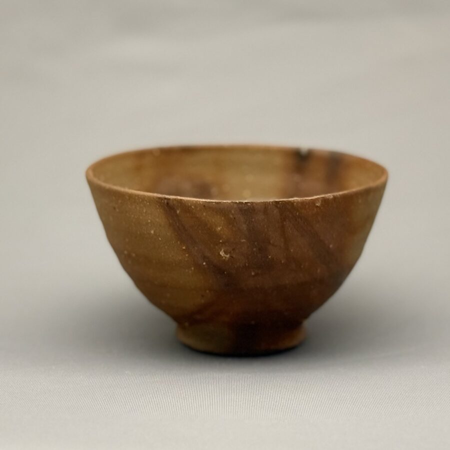 茶碗　備前緋襷　木村桃山 作1970-