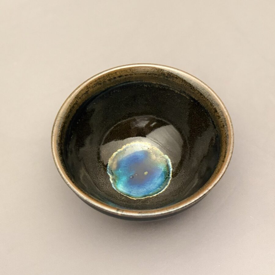 茶碗　石垣焼天目　金子晴彦 作 1961-