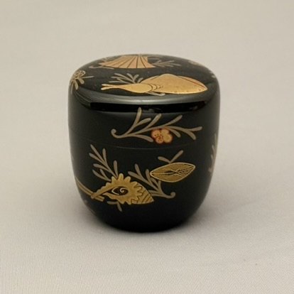 棗　海松貝蒔絵大棗　伊藤表正 作1935-2010　No.531