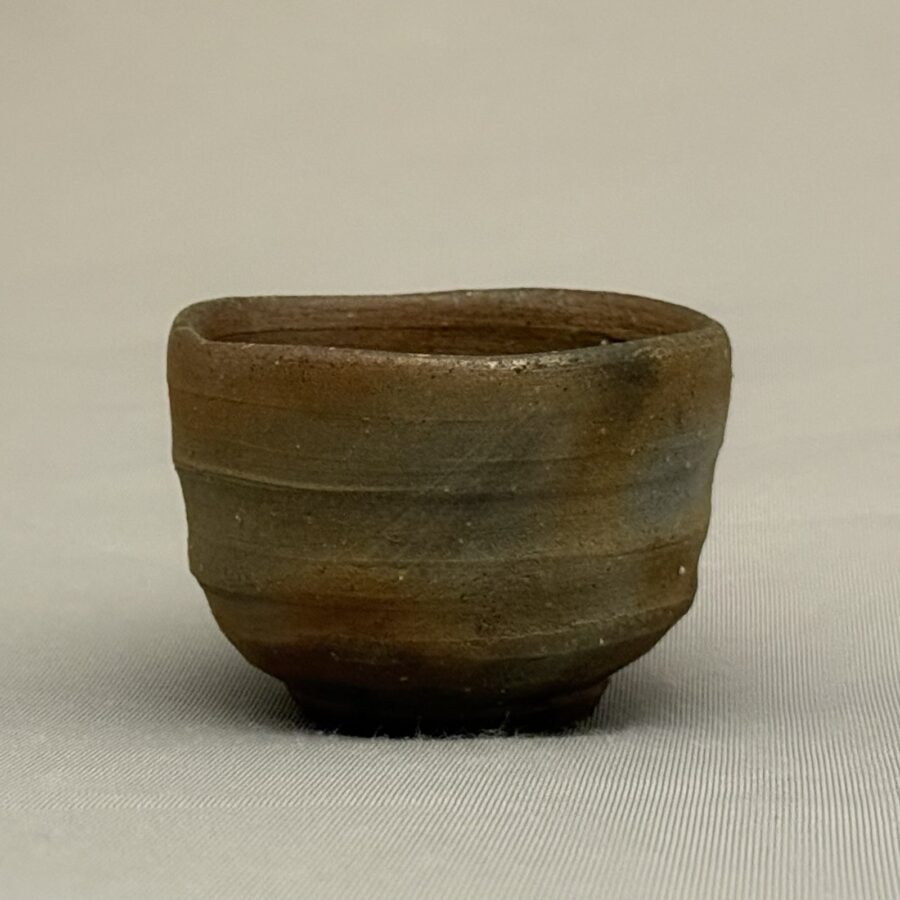 ぐい吞み　備前緋襷（英昭時代）　木村桃山 作1970-